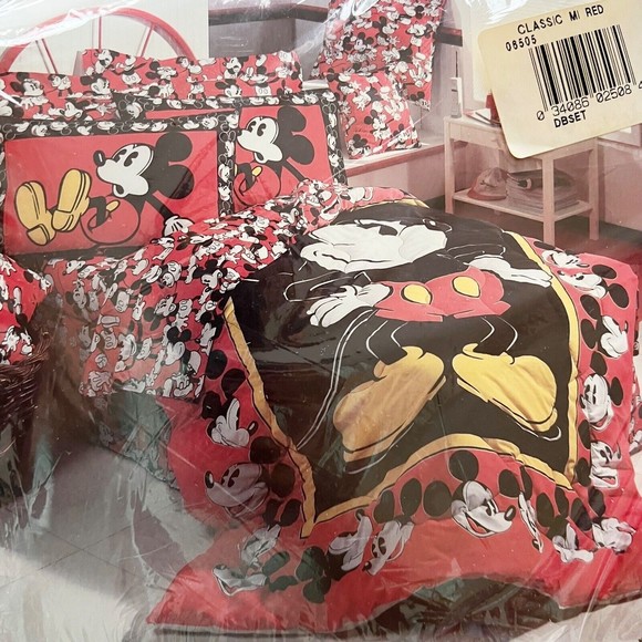 Disney Bedding Disney Vtg 8s 90s Classic Mickey Mouse Full Sheet